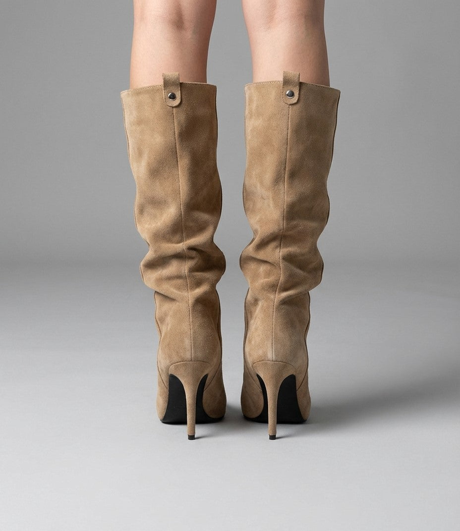 Valeria | Botas altas elegantes de tacón fino