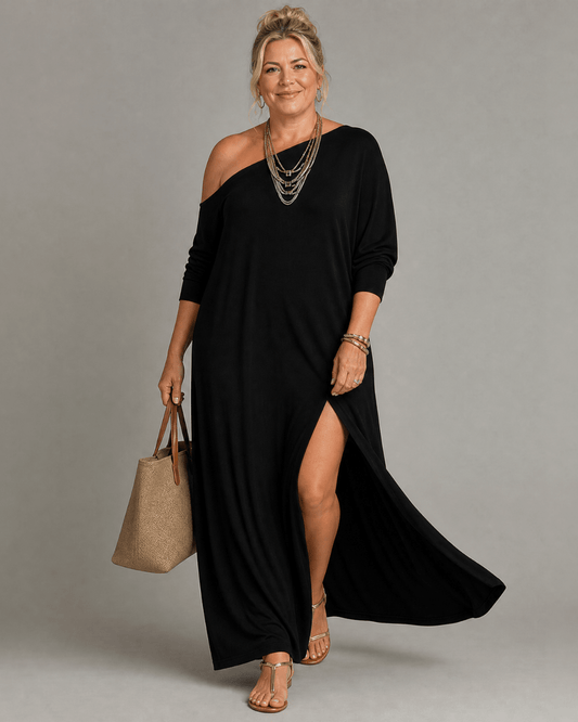 Asterelle | Vestido Midi de un Sólo Hombro