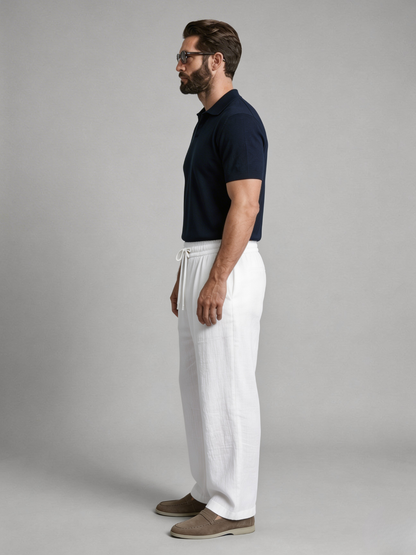 Pantalón largo de Lino