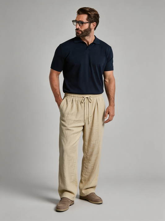 Pantalón largo de Lino