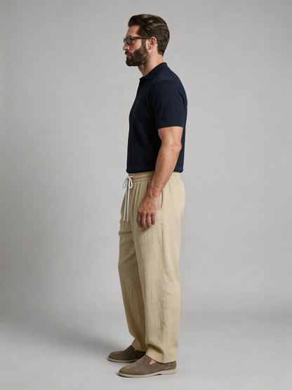 Pantalón largo de Lino