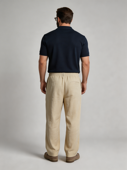 Pantalón largo de Lino