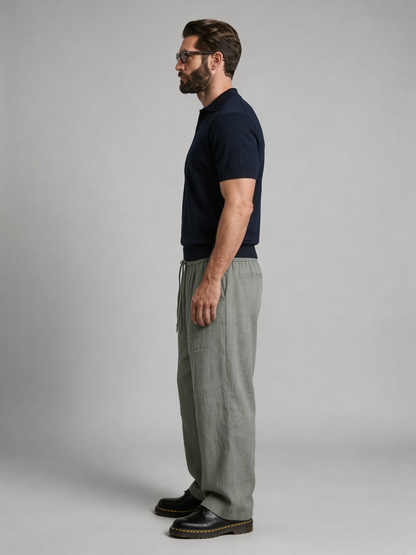 Pantalón largo de Lino