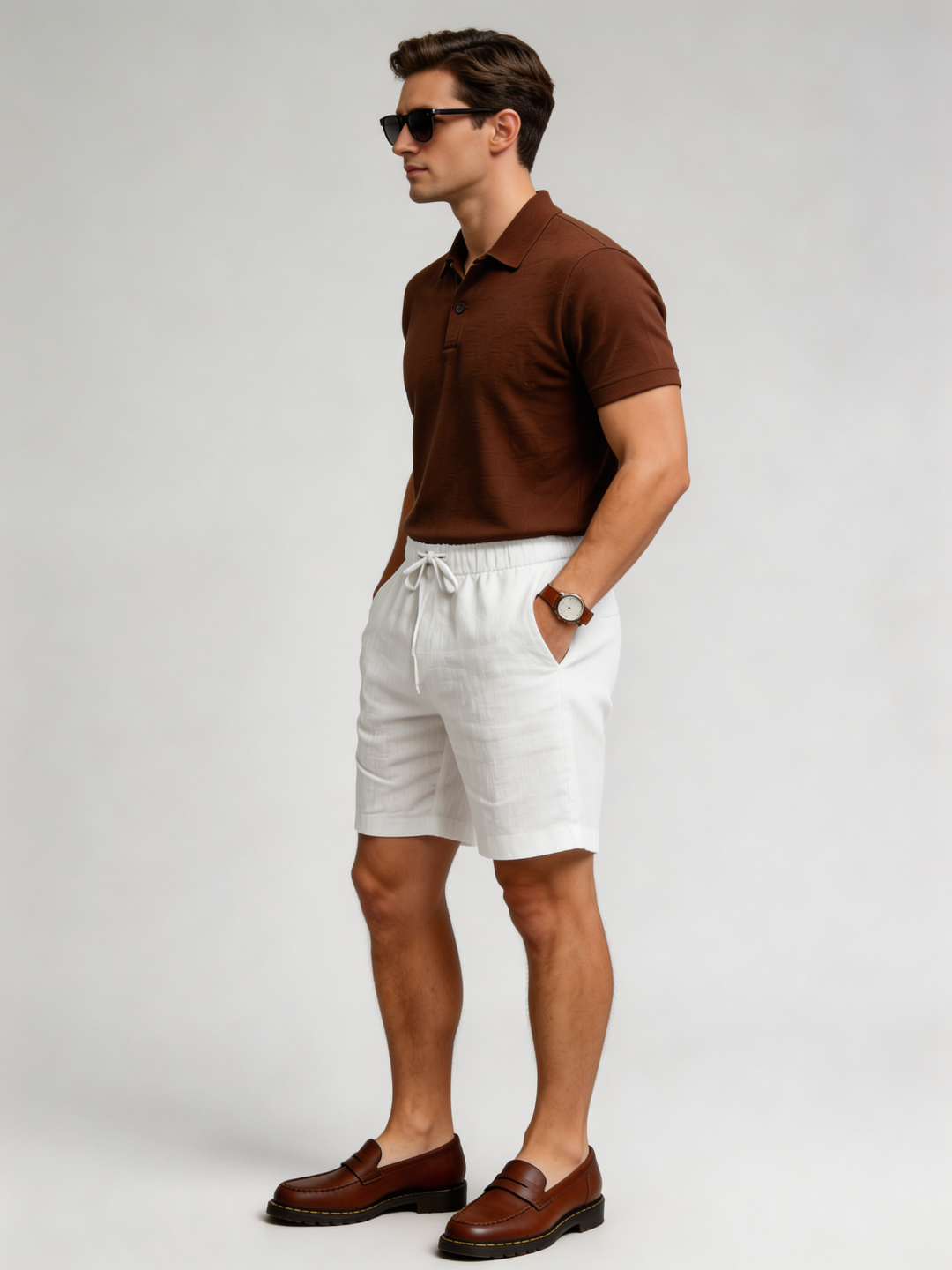 Pantalón corto de Lino