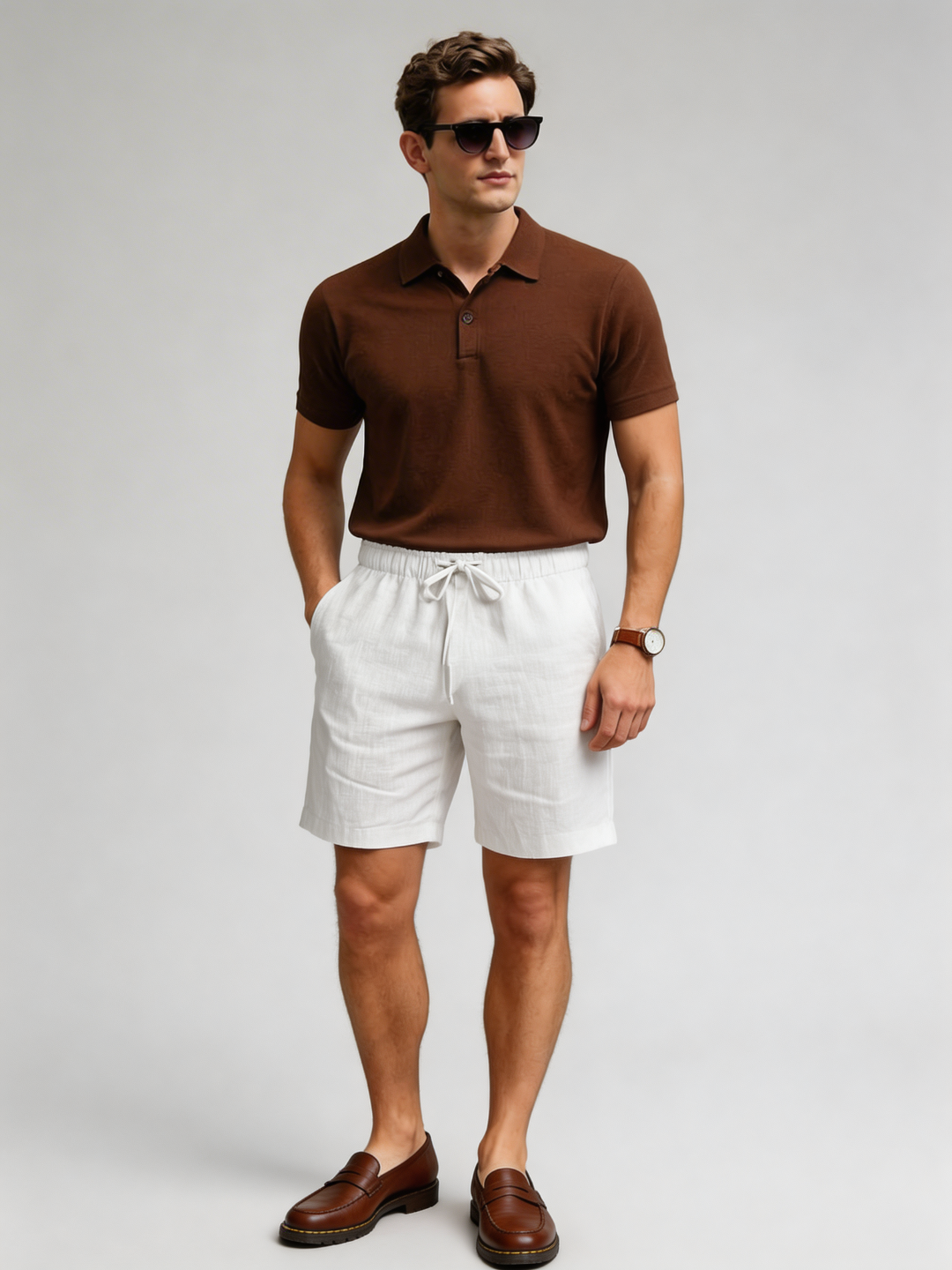 Pantalón corto de Lino