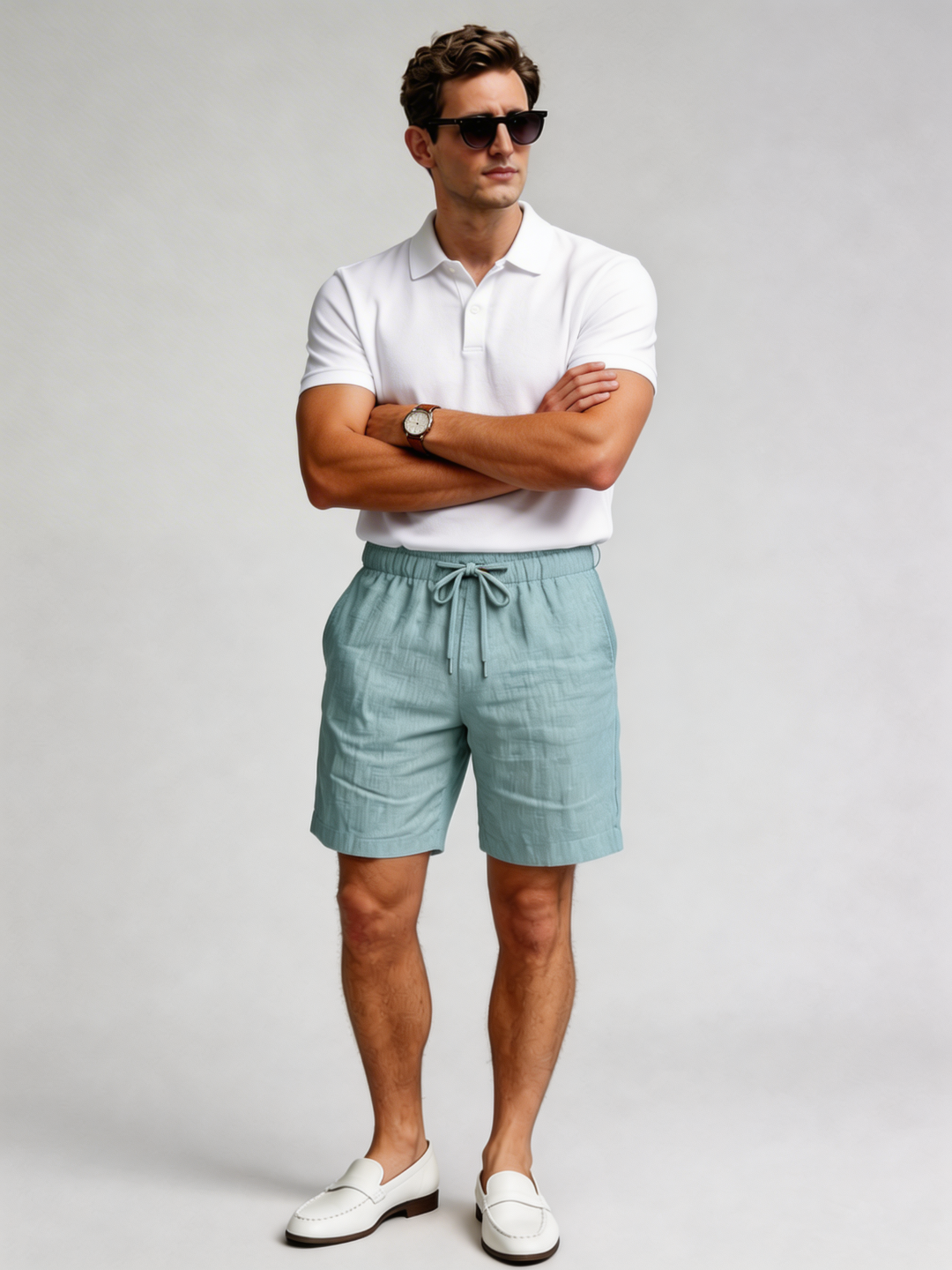 Pantalón corto de Lino