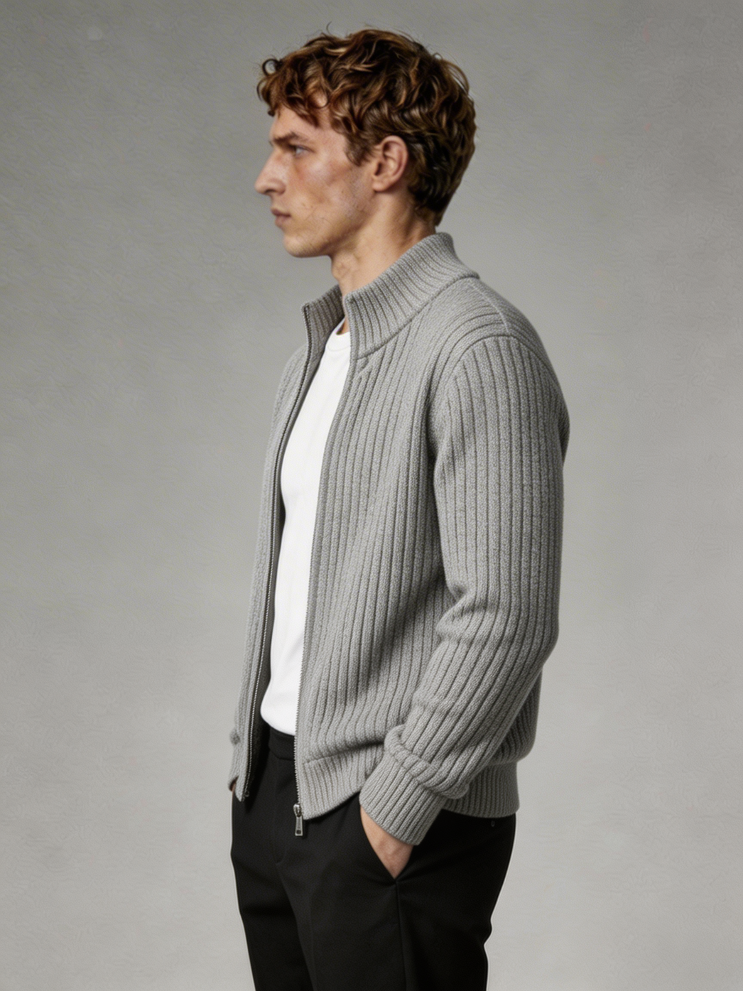 chaqueta long zip
