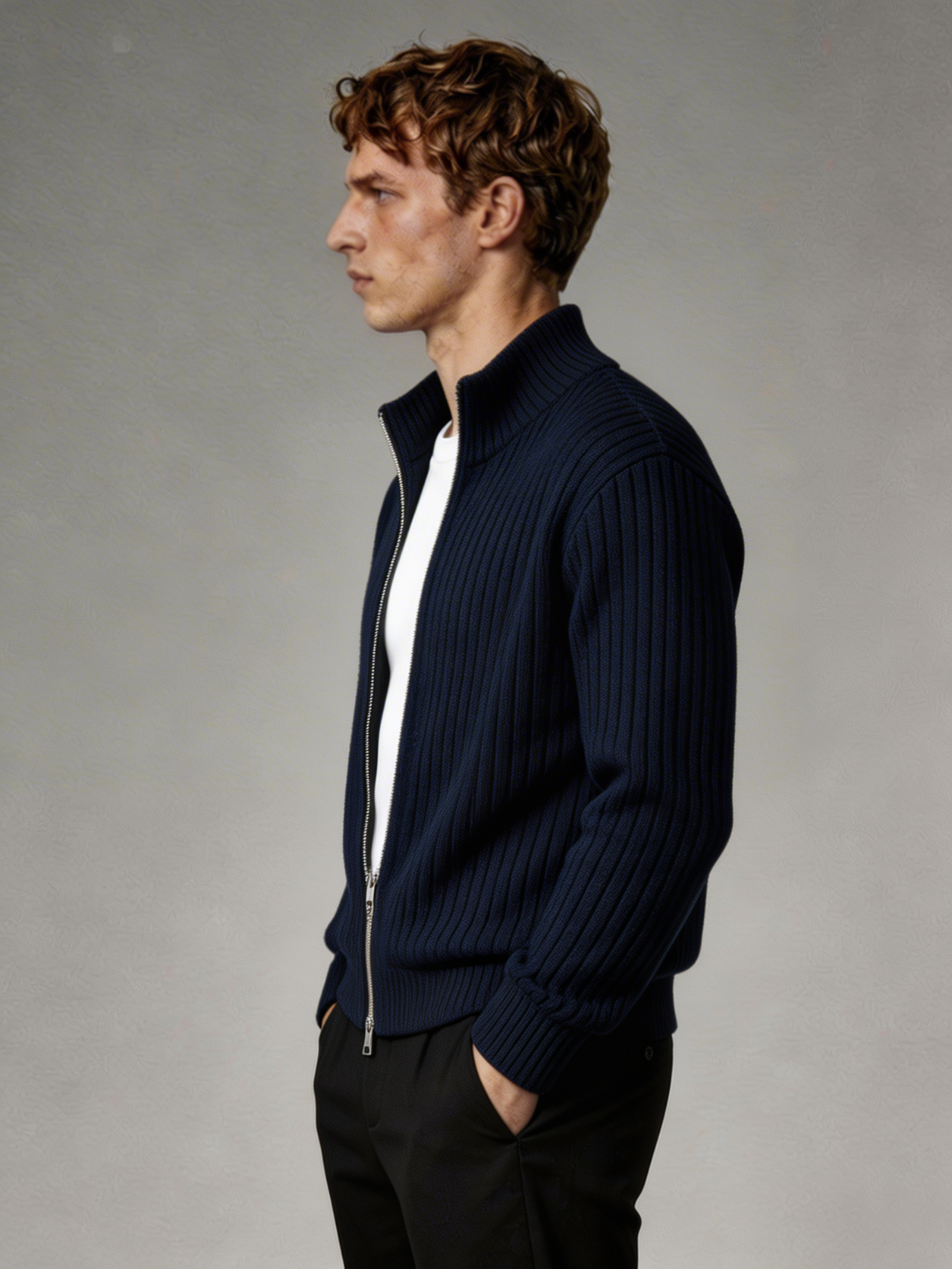 chaqueta long zip