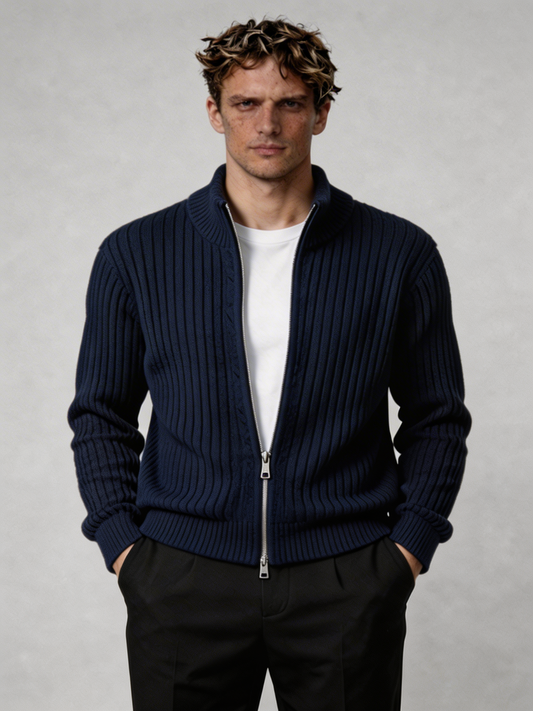 chaqueta long zip