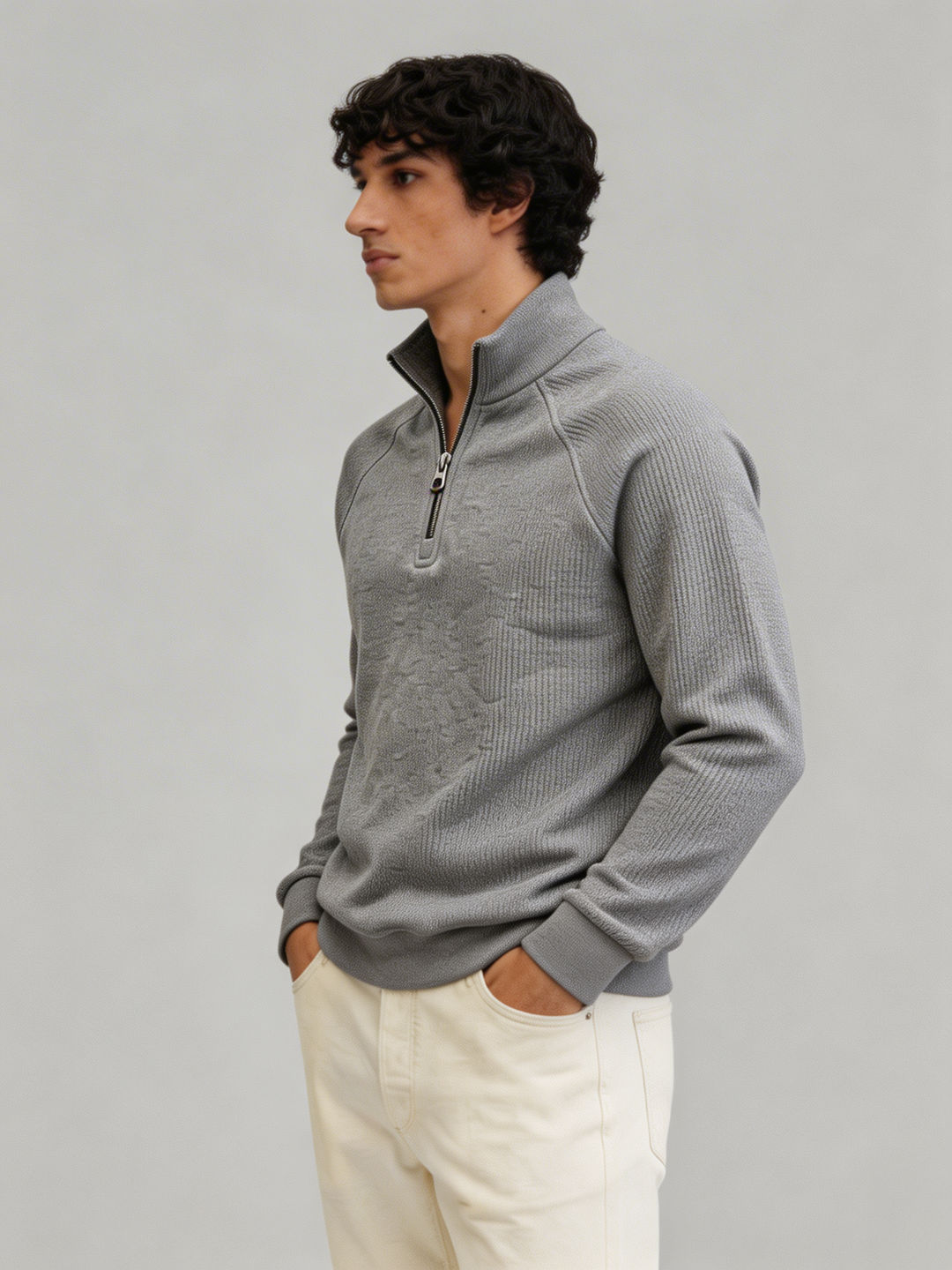 sudadera short zip