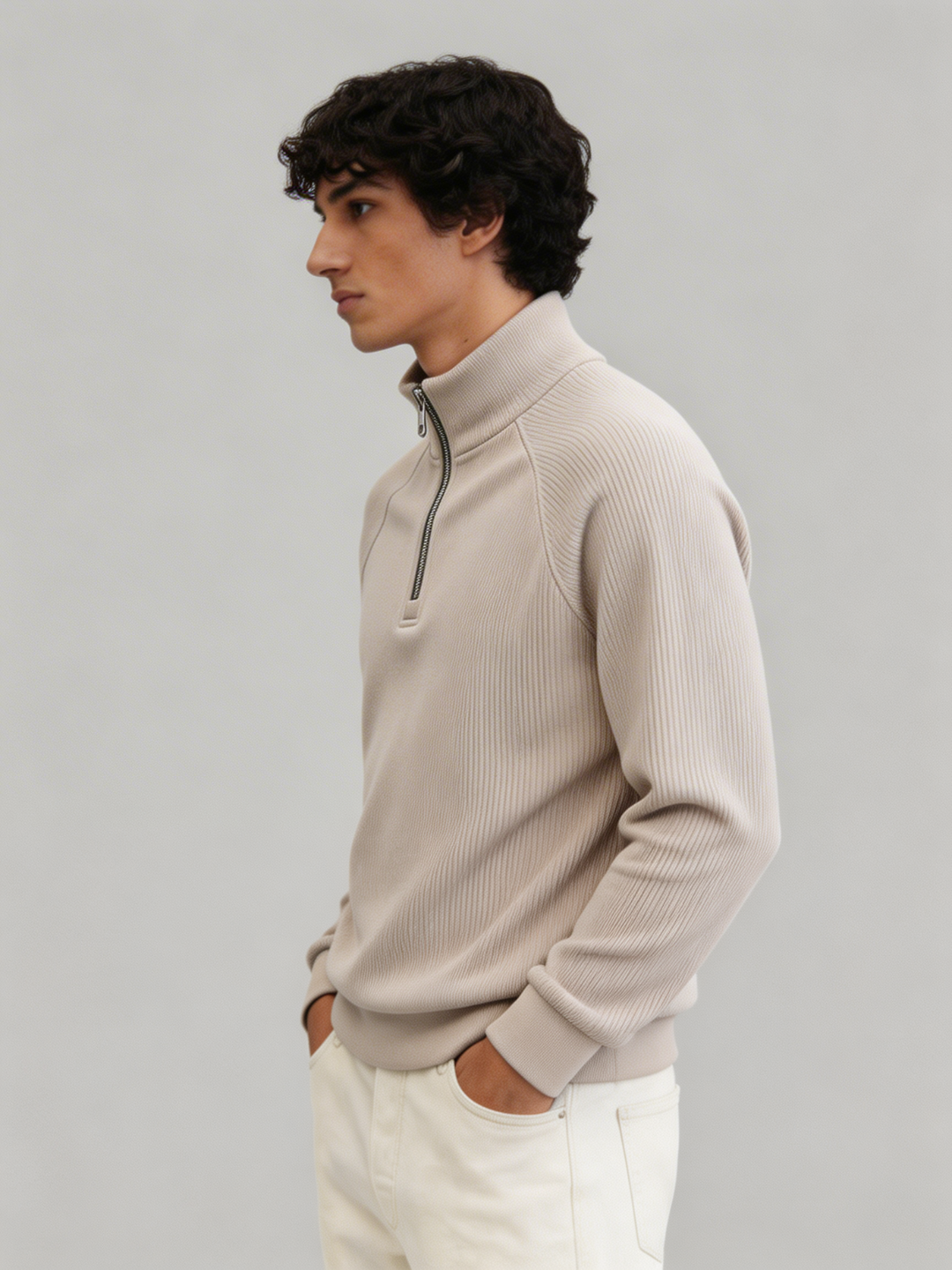 sudadera short zip